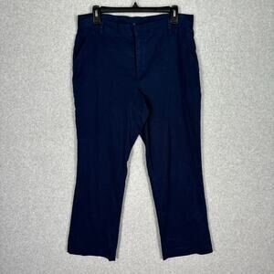 Crosby Pants Womens Size 10 Navy Chino Crop Straight Office Career Work Academia